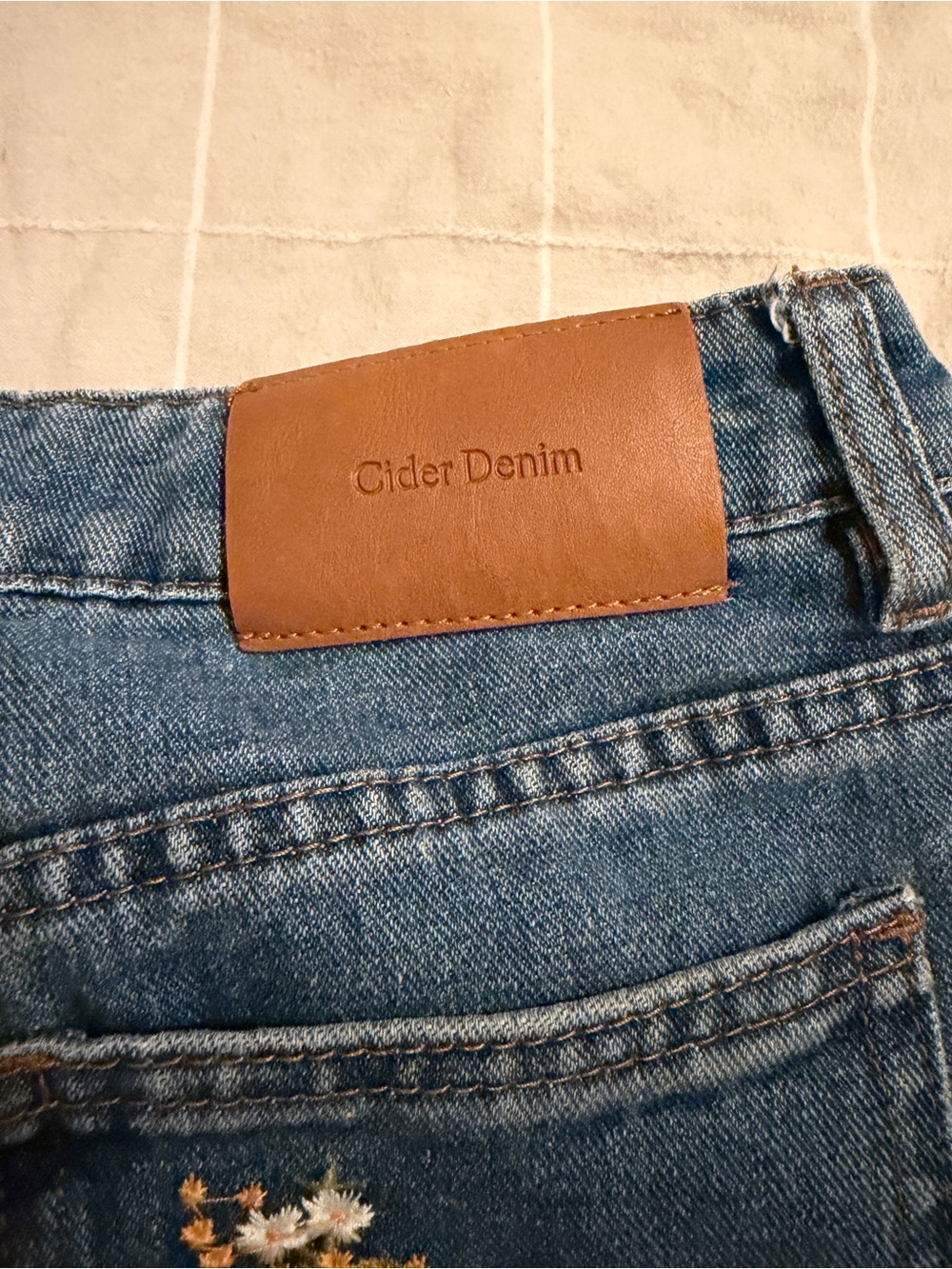 Cider floral jeans low rise - Size XXS - Picture 7 of 7